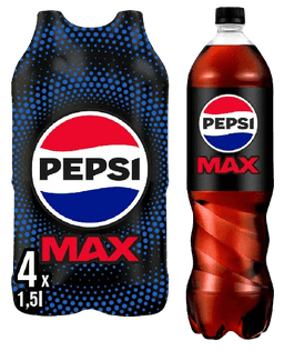 Pepsi Max 4-pak flasker (4x1.5L)